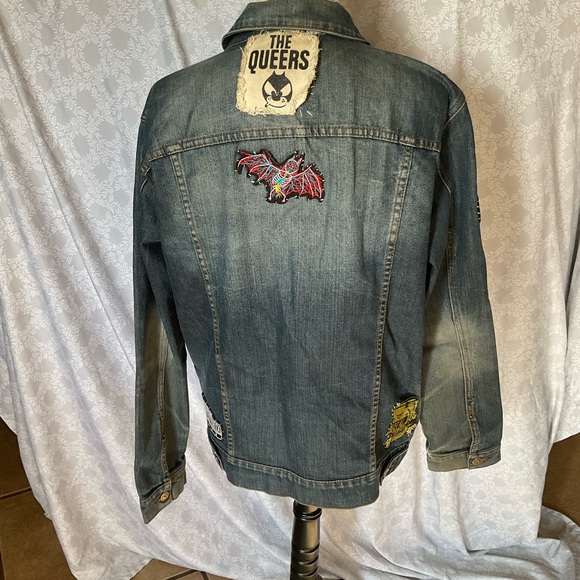 Lip Service Blue Denim Jacket with Patches - Picture 5 of 10